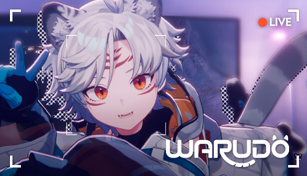 White-haired 3D VTuber performing in the Warudo software capsule image